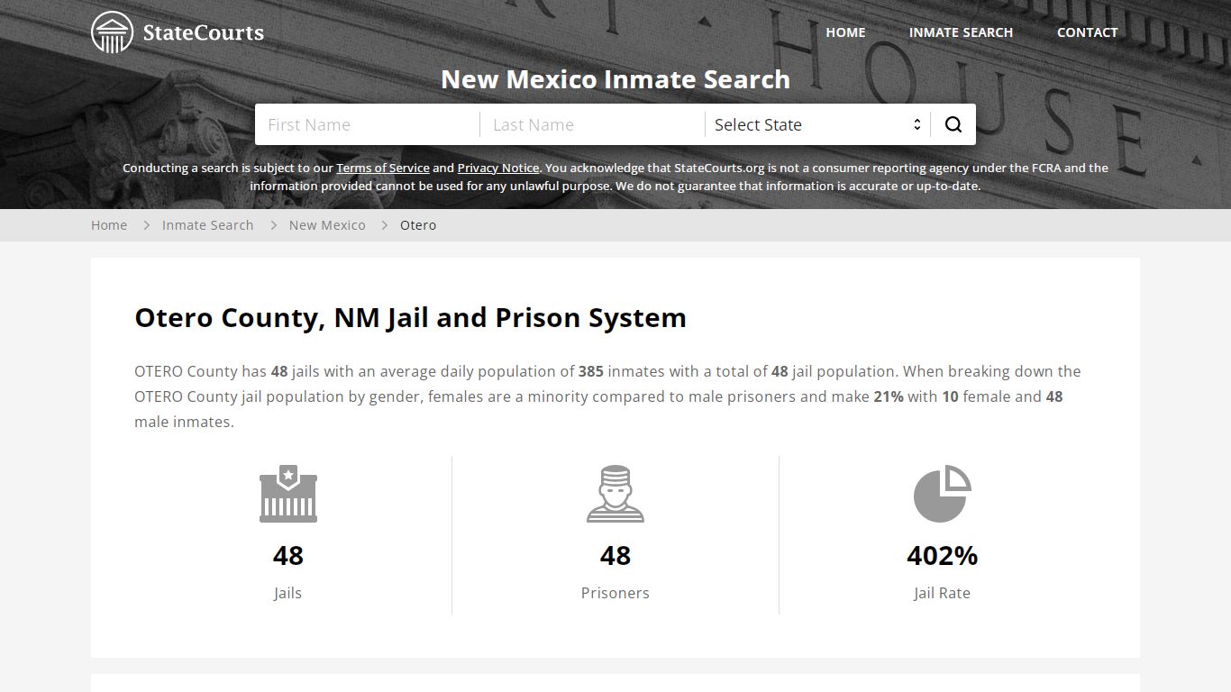 Otero County, NM Inmate Search - StateCourts